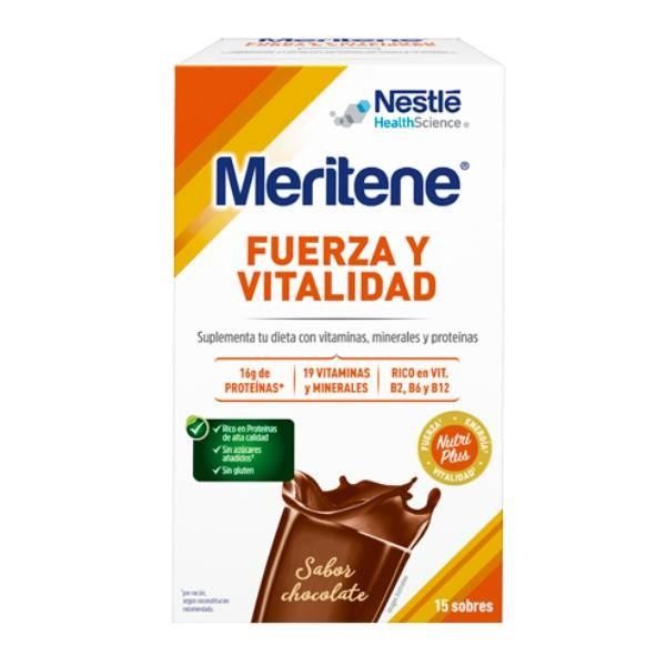 Meritene Fuerza Y Vitalidad Batido 15 Sobres Sabor Chocolate