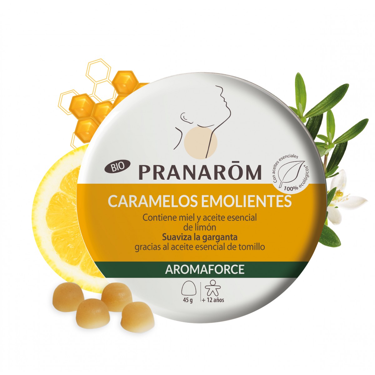 Pranarom Aromaforce Caramelos Emolientes BIO...