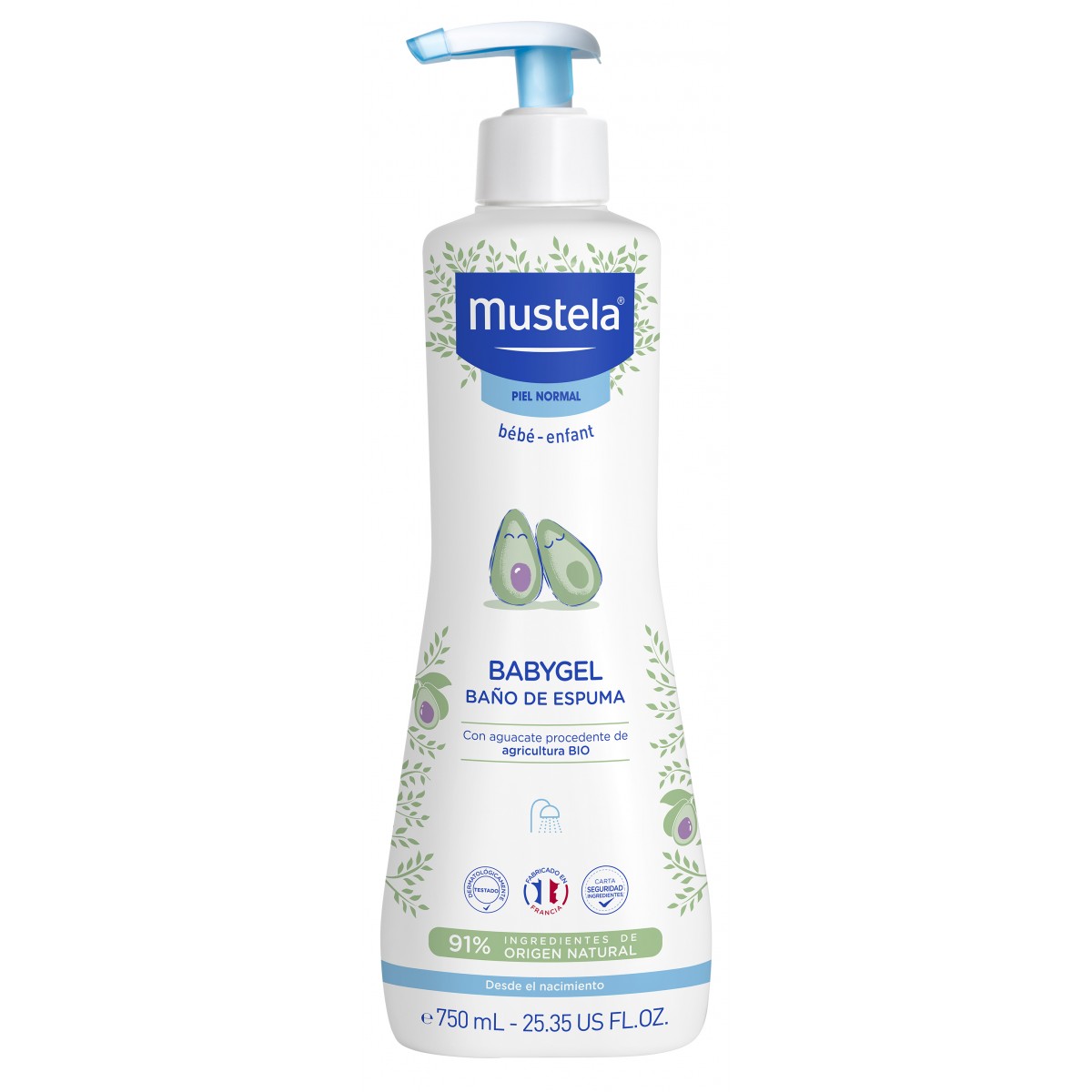 Mustela Babygel Baño De Espuma 750 ml