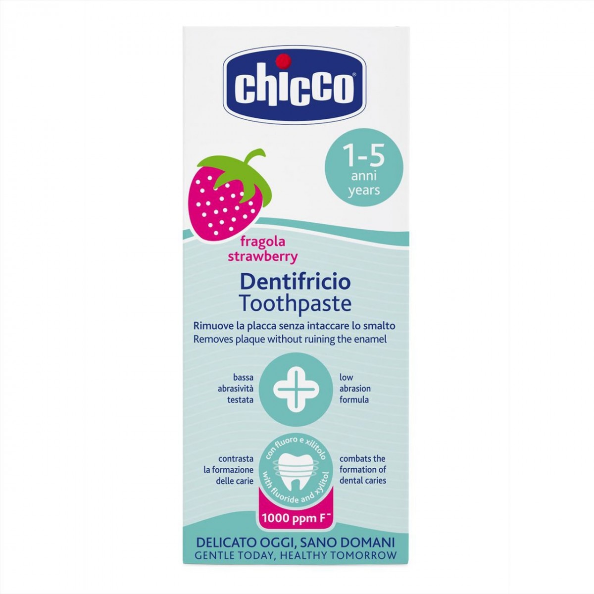 Chicco Pasta Dental 1-5 años Fresa 2 x 50 ml