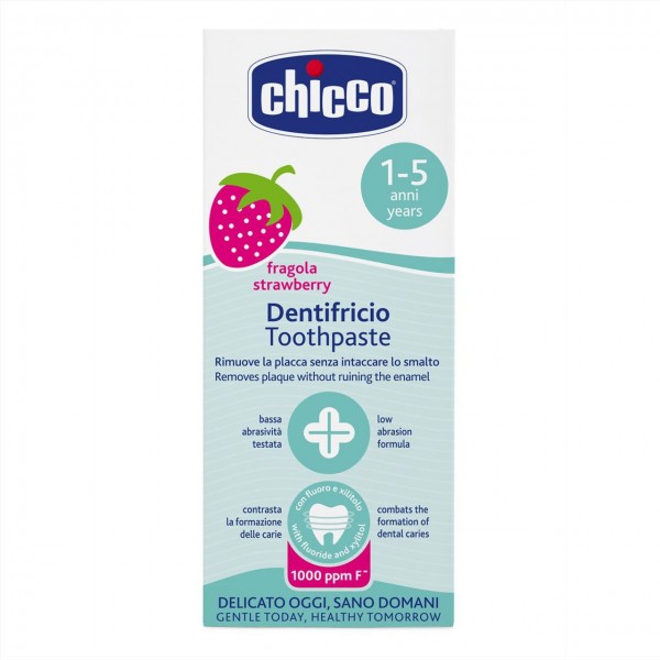 Chicco Pasta Dental 1-5 años Fresa 2 x 50 ml