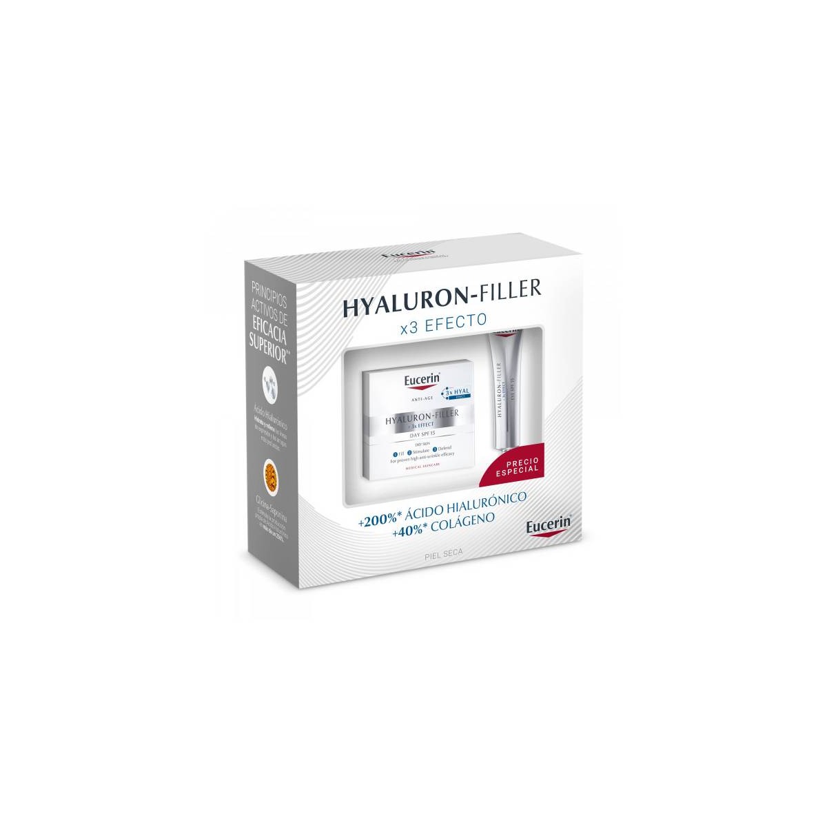 Eucerin Pack Hyaluron Filler Piel Seca Dia 15...