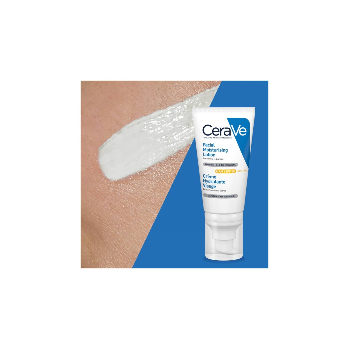 Cerave Loción Hidratante Rostro 50+SPF 52 ml