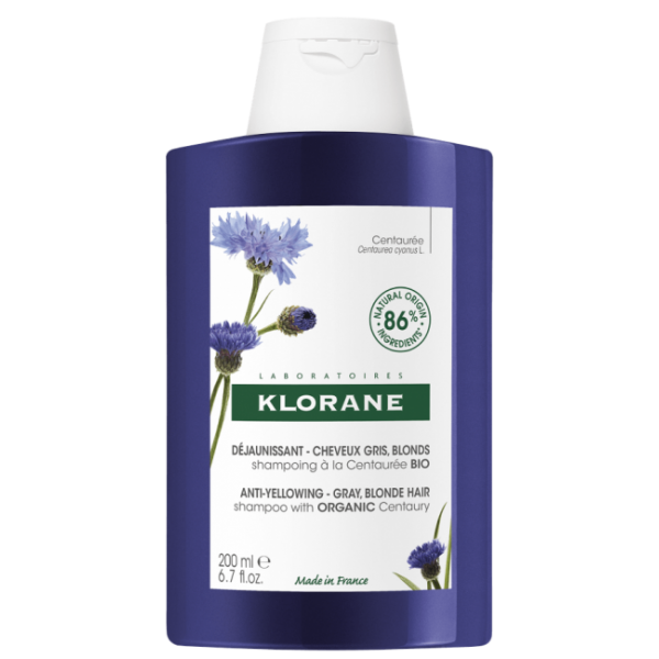 Klorane Champú Centaurea Cabellos Grises y Rubios 400 ml