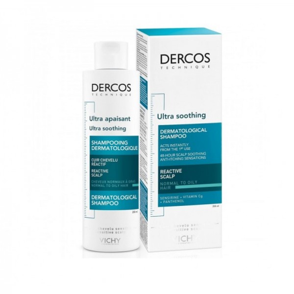 Vichy Champú Dercos Ultra Calmante Cabello Graso 200ml