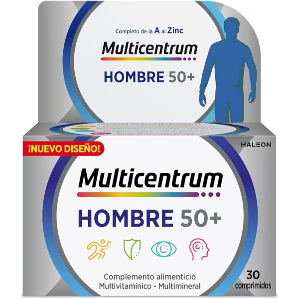 Multicentrum 30 Comprimidos Hombre 50+