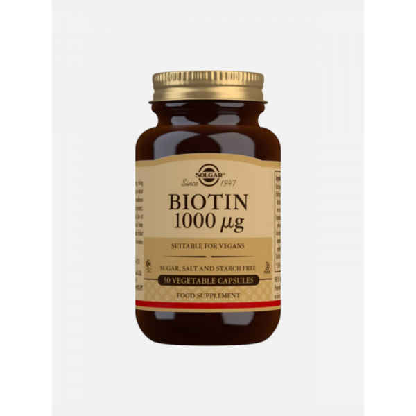 Solgar Biotina 1000 Mcg 50 Capsulas