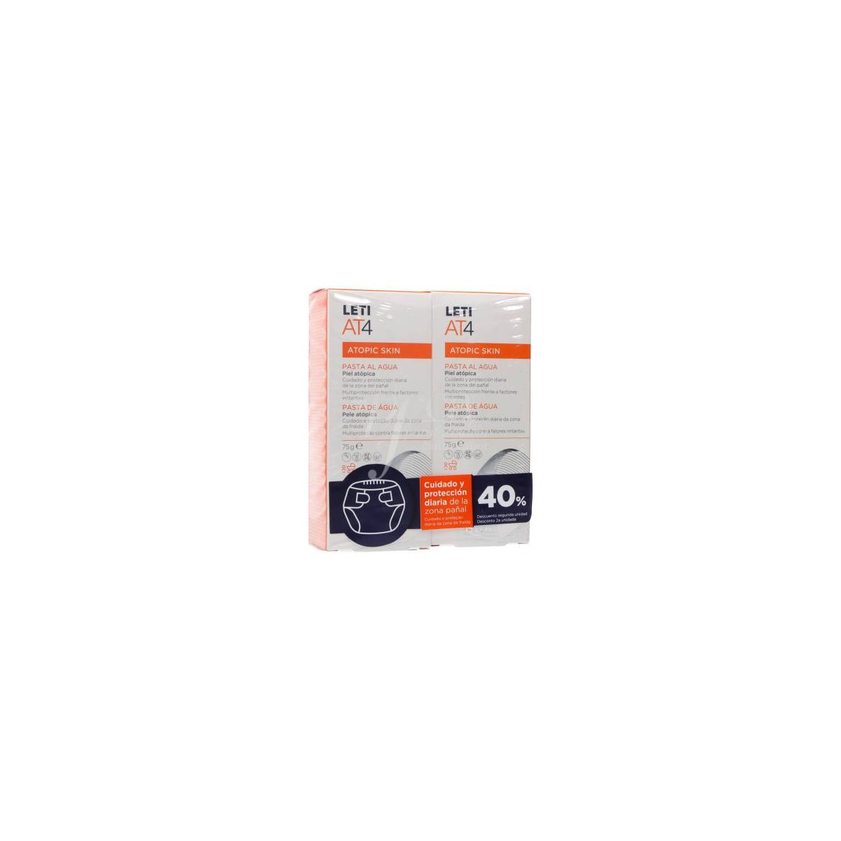 LETIAT4 Pasta Al Agua 2 x 75 g