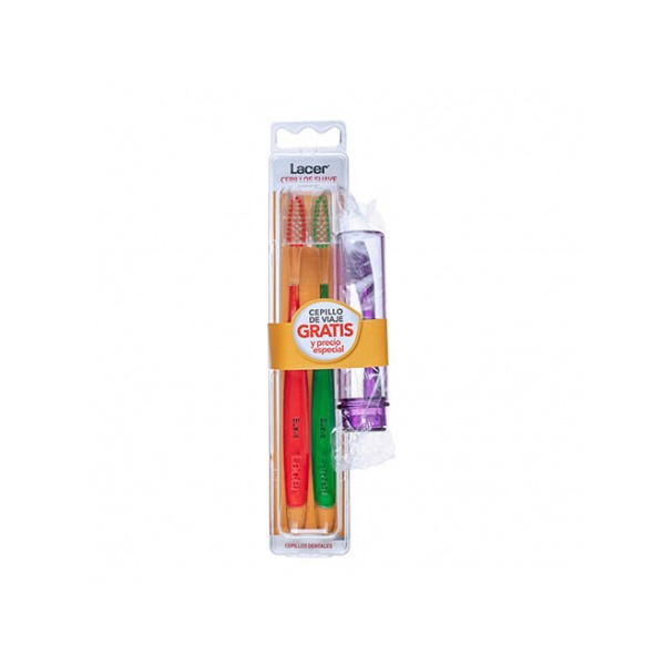Lacer Duplo Cepillo Dental suave + Cepillo viaje ( varios colores )
