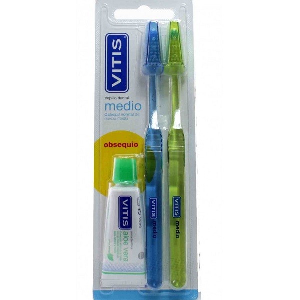 Vitis Cepillo Dental Medio Duplo