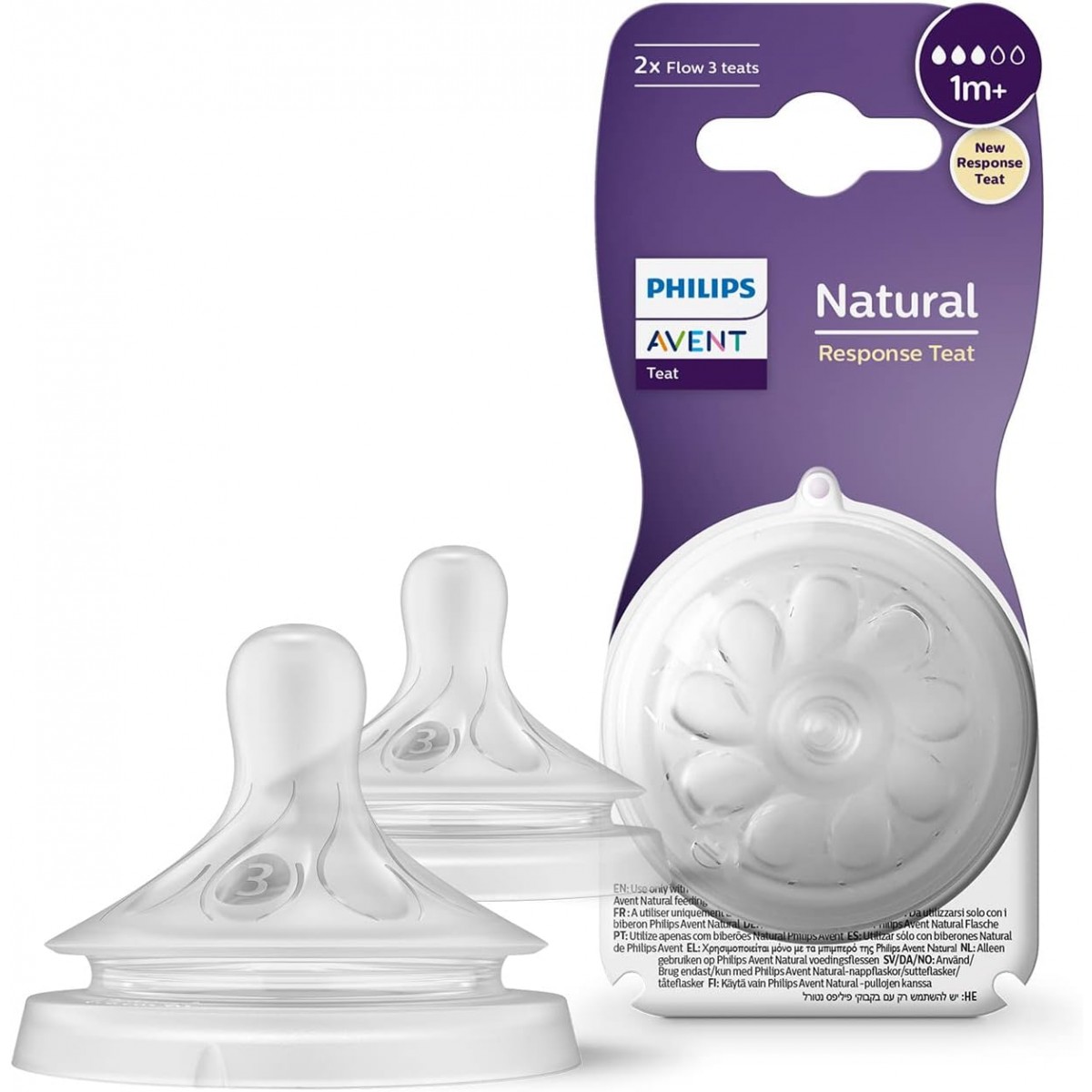 Avent Tetina 3+m Natural Response Teat 2 Unidades