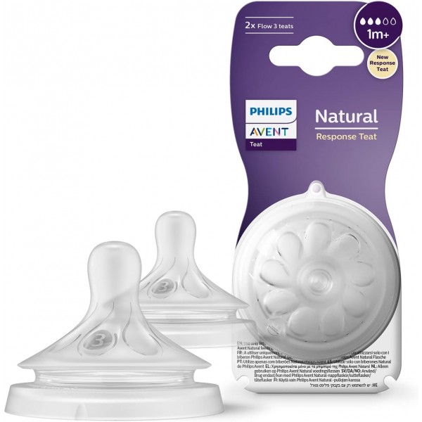 Avent Tetina 3+m Natural Response Teat 2 Unidades