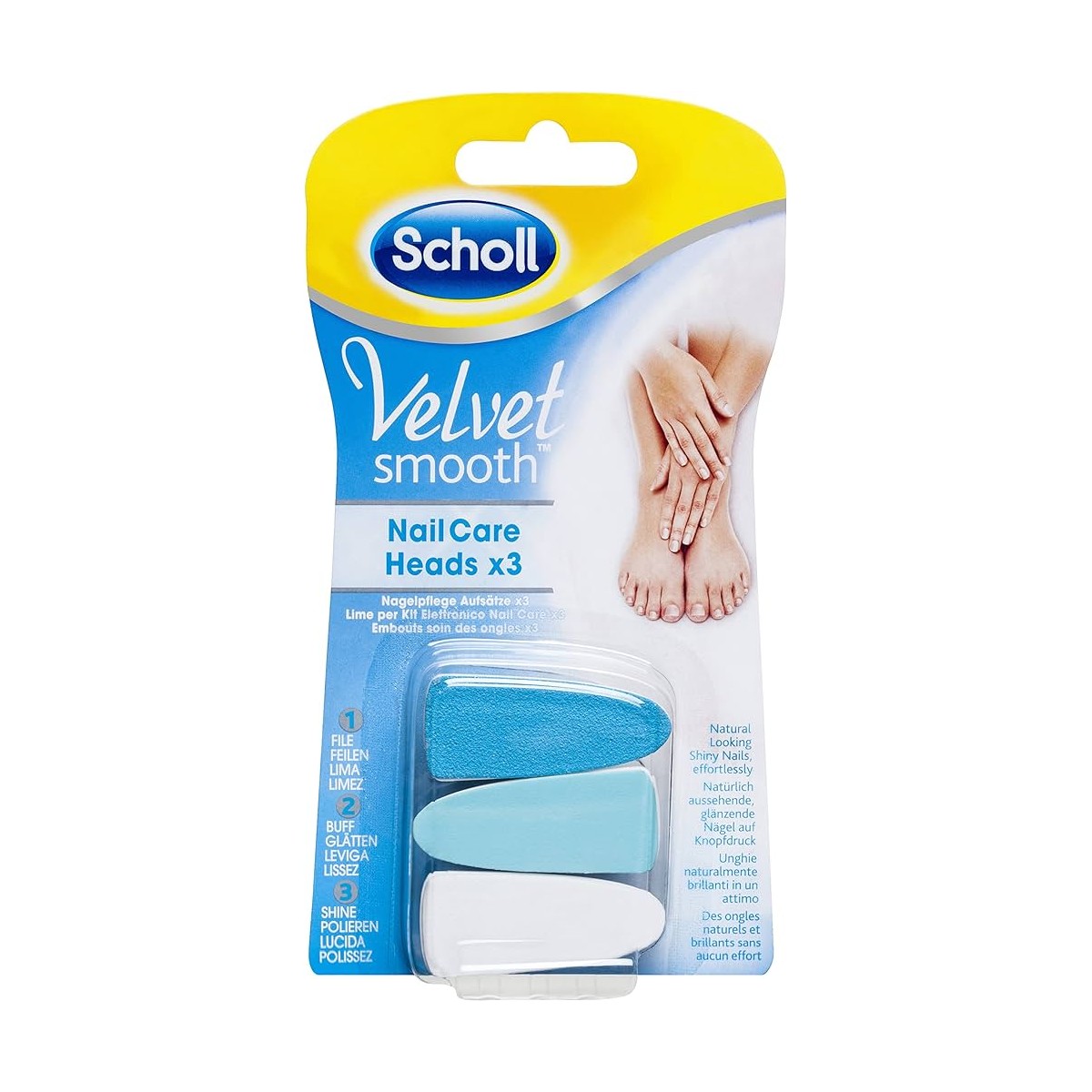 DR Scholl Velvet Smooth 3 Recargas Lima Uñas