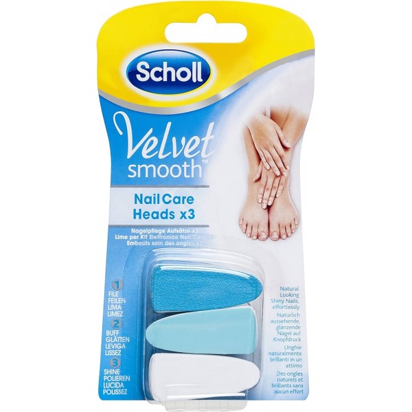 DR Scholl Velvet Smooth 3 Recargas Lima Uñas