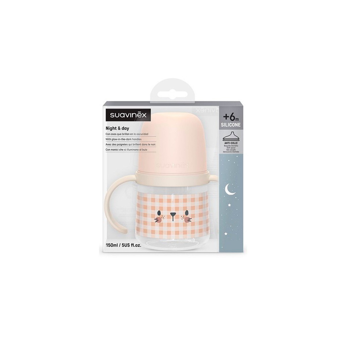 Suavinex Vaso Boquilla Asas +6 m 150 ml