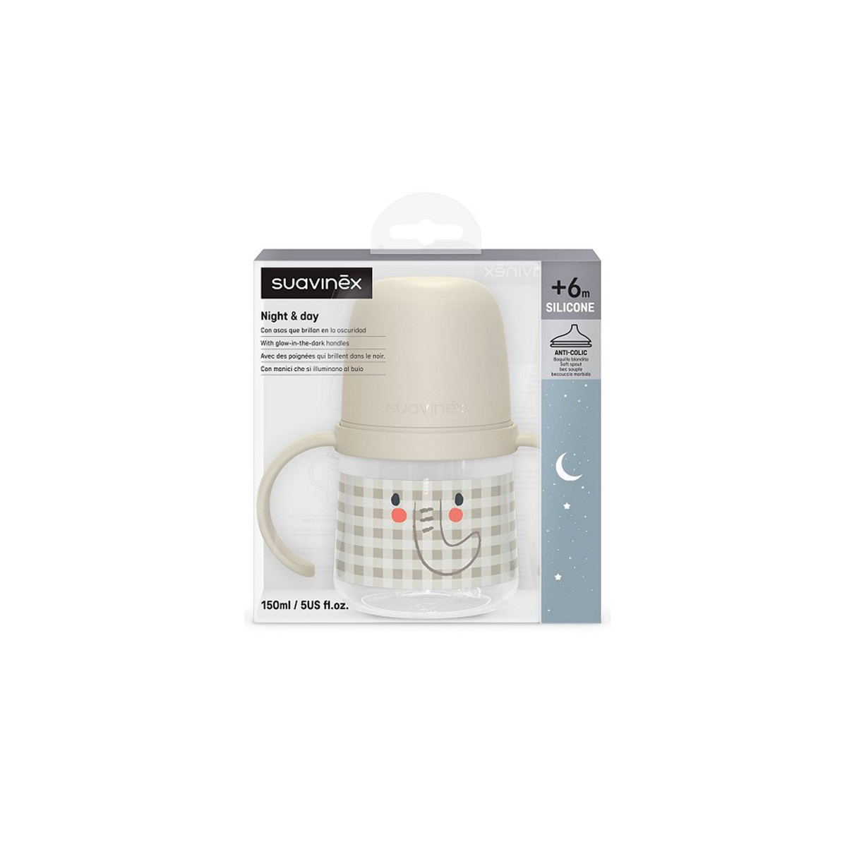 Suavinex Vaso Boquilla Asas +6 m 150 ml