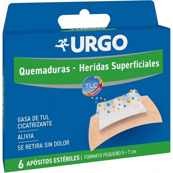 Urgo Quemaduras Heridas Superficiales 6 Apósitos