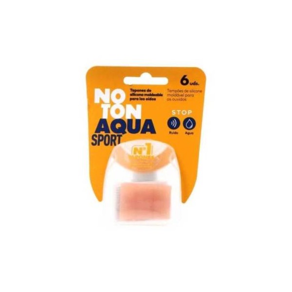 NoTon Tapón Silicona Aqua Sport Moldeable 6 Unidades