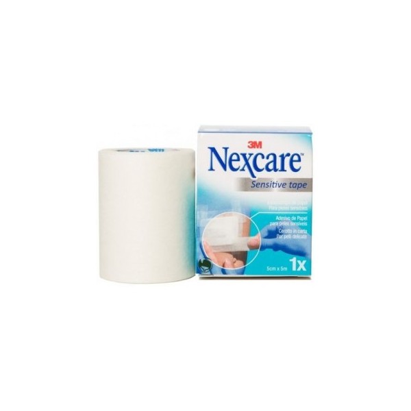 3M Nexcare Esparadrapo Papel 5 cm x 5 m Blanco