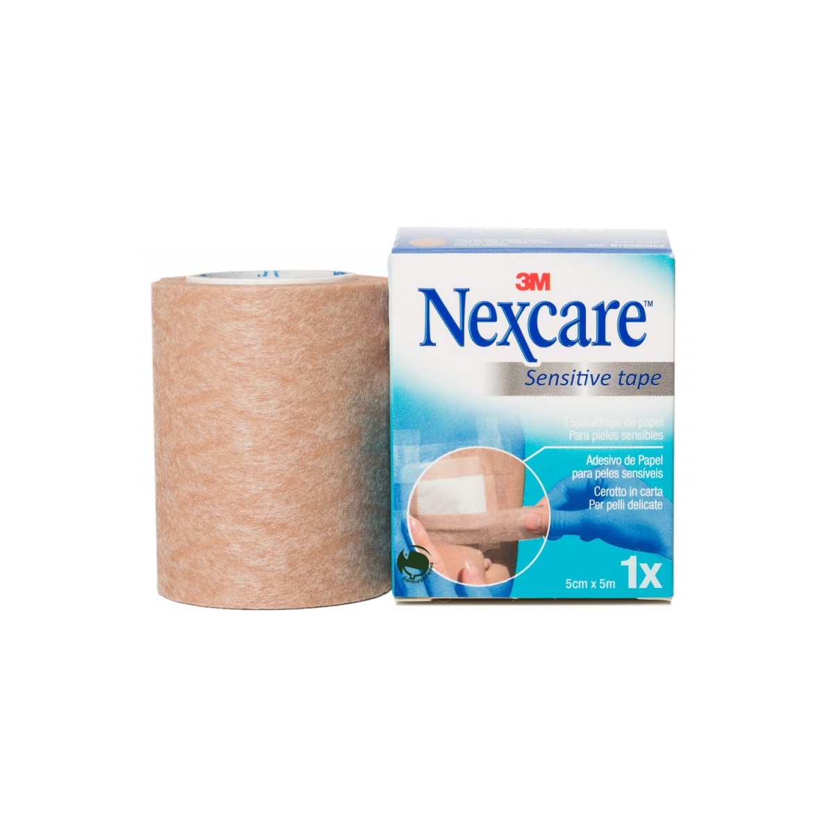 3M Nexcare Esparadrapo Papel 5 cm x 5 m Color...