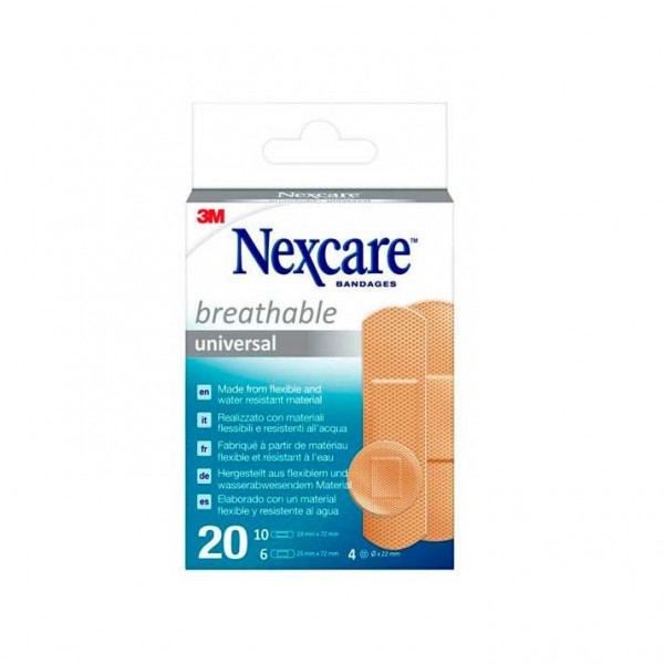 3M Nexcare Universal 20 Unidades Surtido
