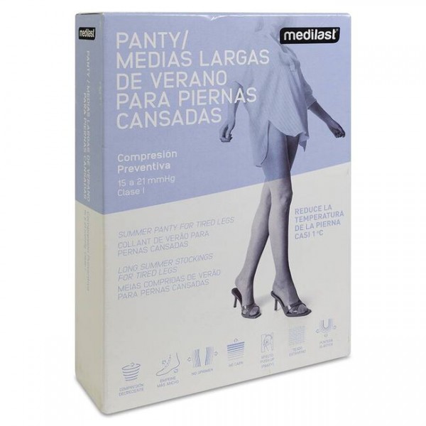 Medilast Medias Largas Compresión Preventiva Talla L Beige
