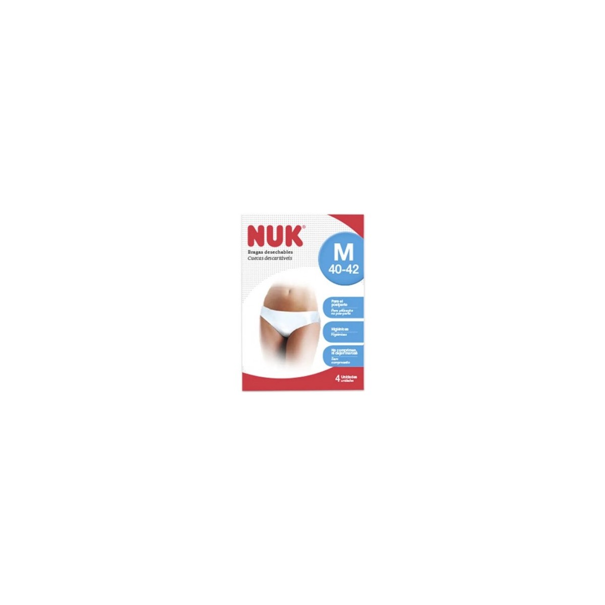 Nuk Bragas Desechables 4 Unidades Talla M