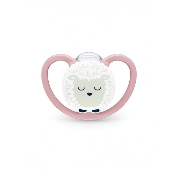 Nuk Chupete Space Night Silicona 18-36 m