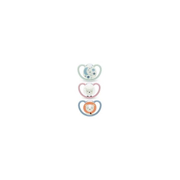 Nuk Chupete Space Nihgt Silicona 18-36m (Varios Colores)