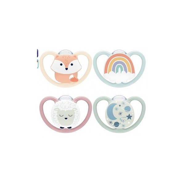Nuk Chupete Space Nihgt Silicona 18-36m (Varios Colores)