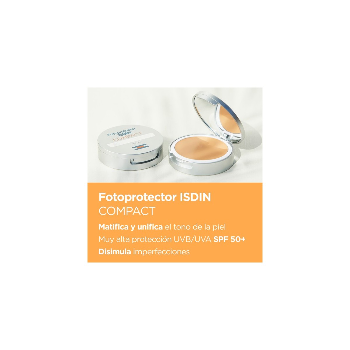 Fotoprotector Isdin Compacto +50 Medium 10g