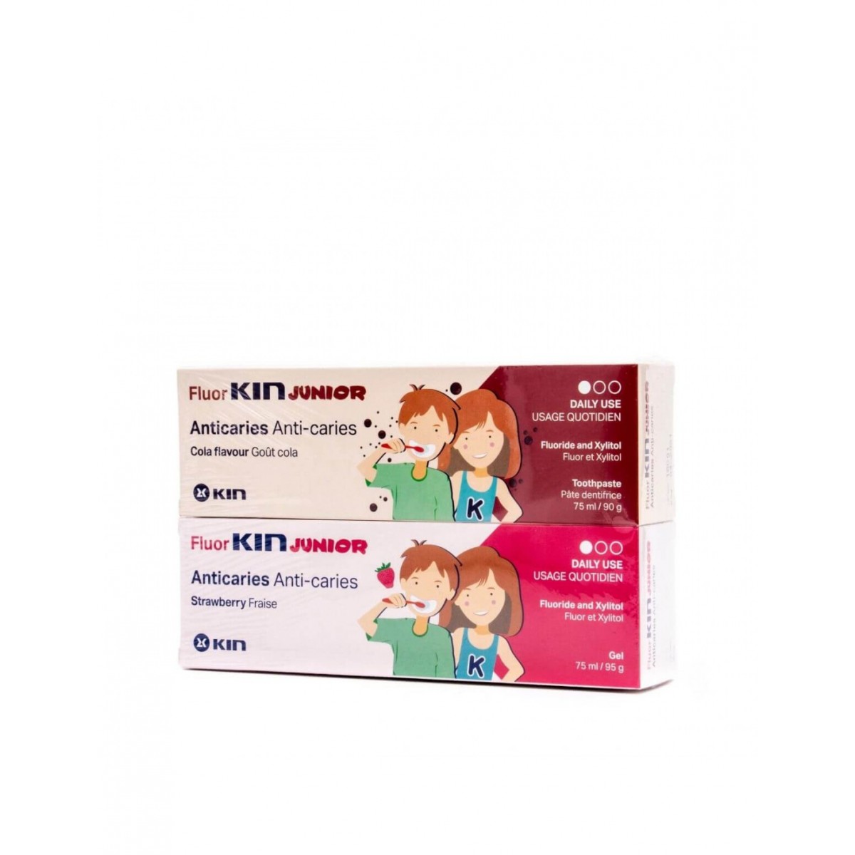 Fuorkin Junior Gel Fresa 75ML Y Gel Cola 75ML 2X1