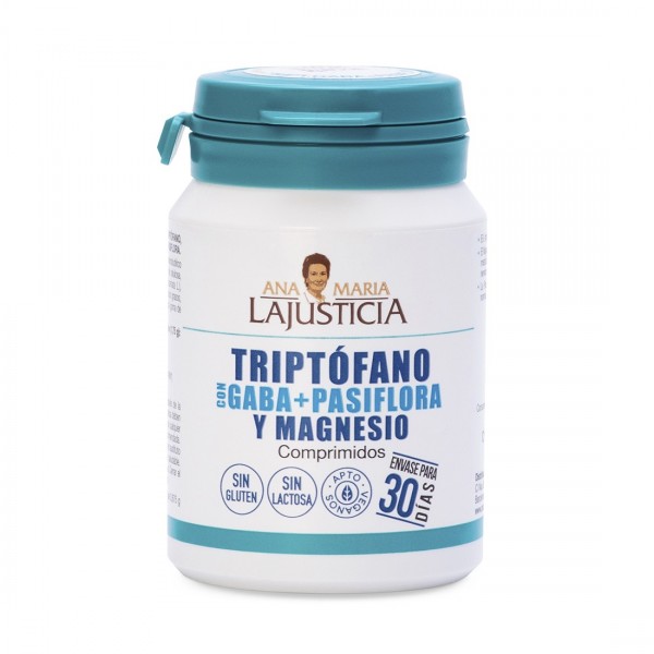 Triptofano Con Gaba + Pasiflora Y Magnesio Ana Maria Lajusticia 60 Comprimidos