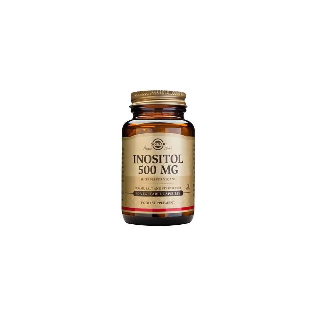 Solgar Inositol 500 Mg 50 Cápsulas Vegetales
