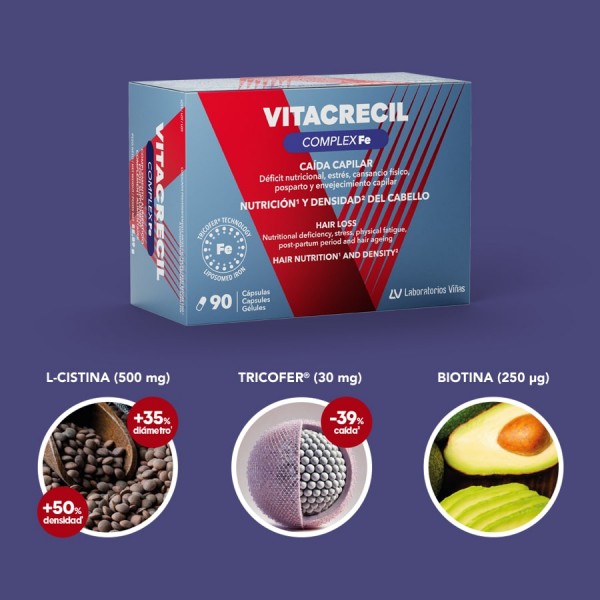 Vitacrecil Complex Fe  90 Capsulas