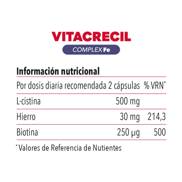 Vitacrecil Complex Fe  90 Capsulas