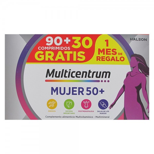 Multicentrum Mujer 50+  90 Comprimidos + 30 Comprimidos Pack