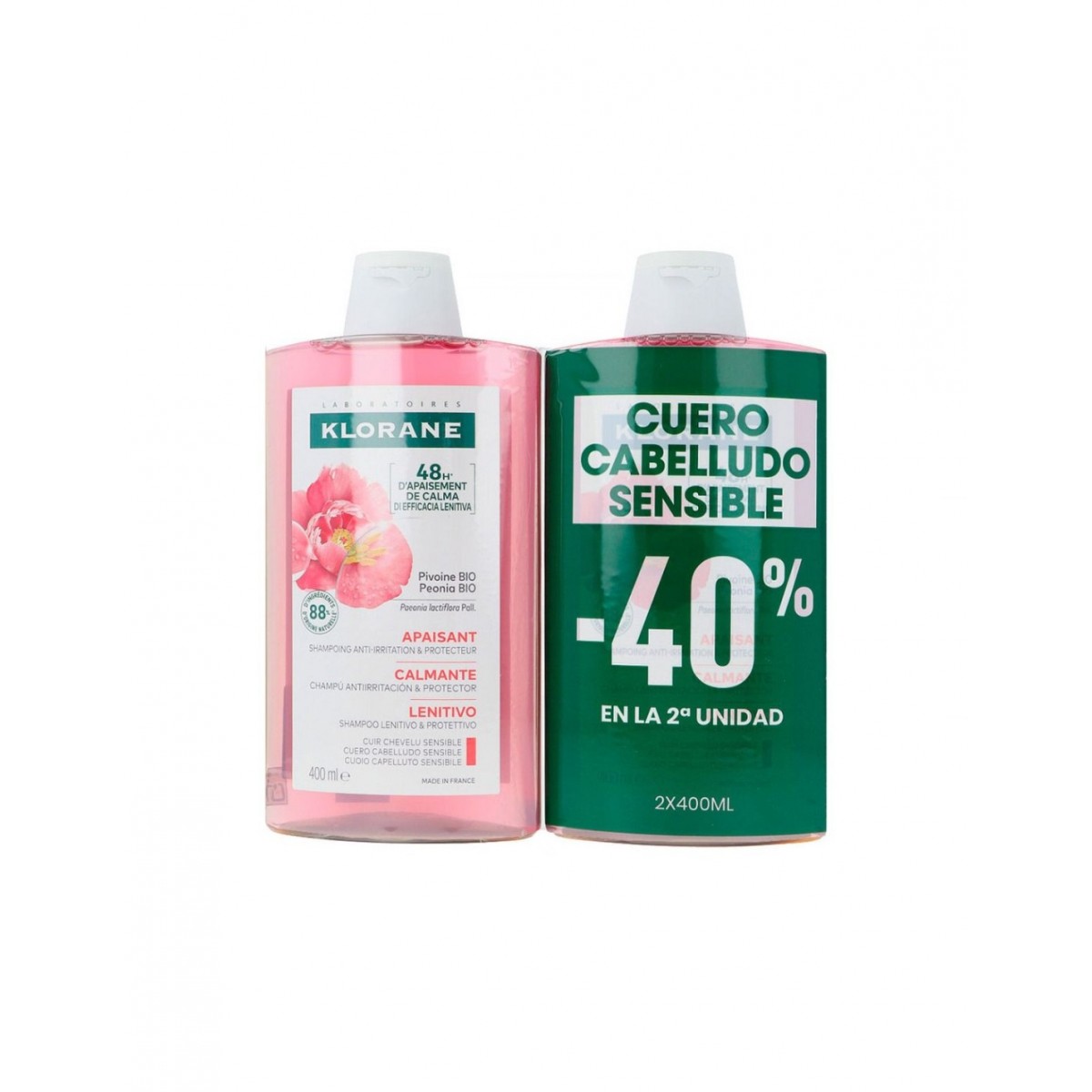Klorane Champú Peonía Cuero Cabelludo Sensible...