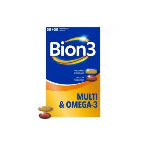 Bion3 Multivitaminas Y Omega-3  60 Capsulas