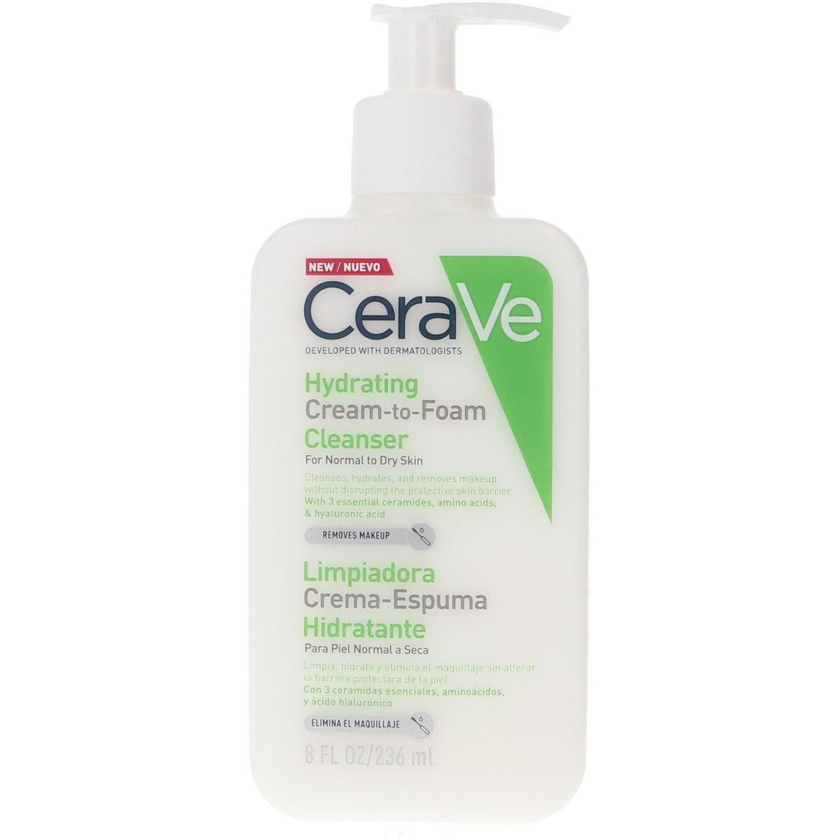 Gel Limpiador Cream To Foam Cerave 473 ML