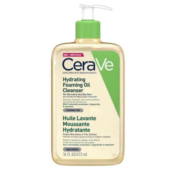 Cerave Limpiador Aceite Espumoso Hidratante 473 ML
