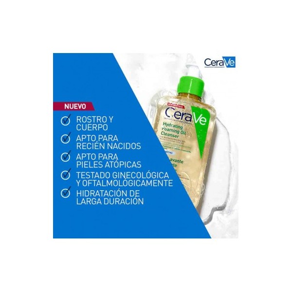 Cerave Limpiador Aceite Espumoso Hidratante 473 ML