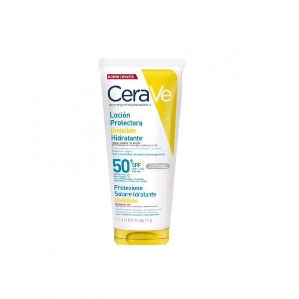 Cerave Locion Protectora Invisible Hidratante +50 SPF 175 G