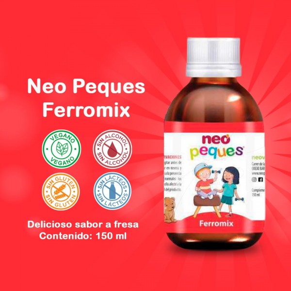 Neo Peques Ferromix  1 Botella 150 ML Sabor Fresa