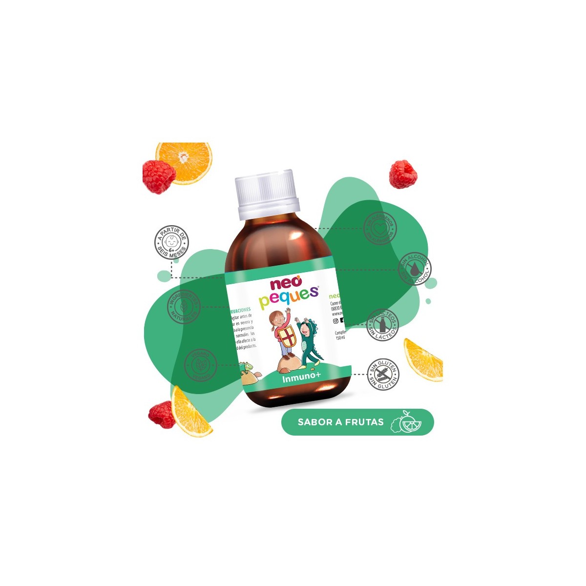 Neo Peques Inmuno+  1 Frasco 150 ML Sabor Frutas