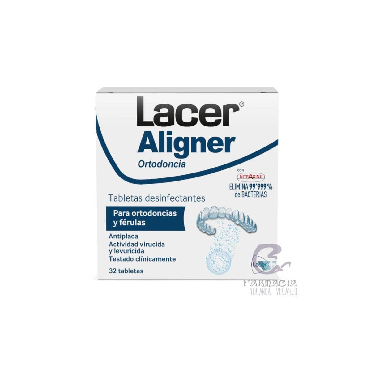 Lacer Aligner Tabletas Desinfectantes  32 Tabletas