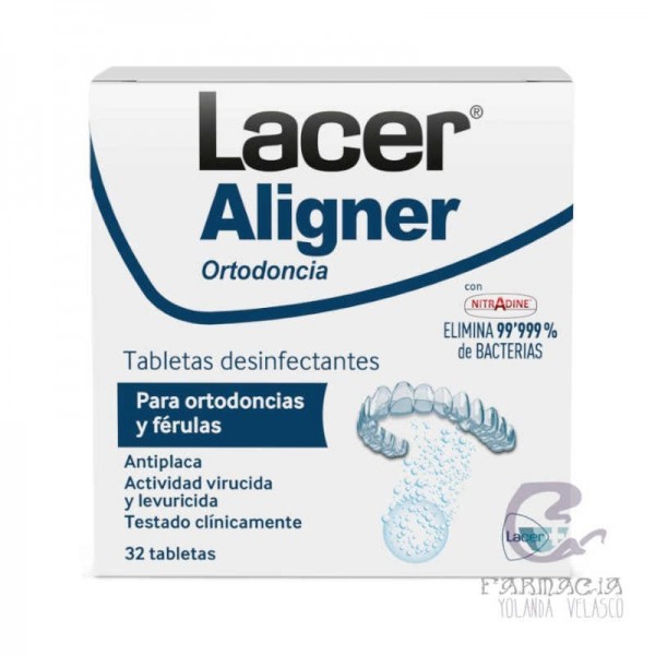 Lacer Aligner Tabletas Desinfectantes  32 Tabletas