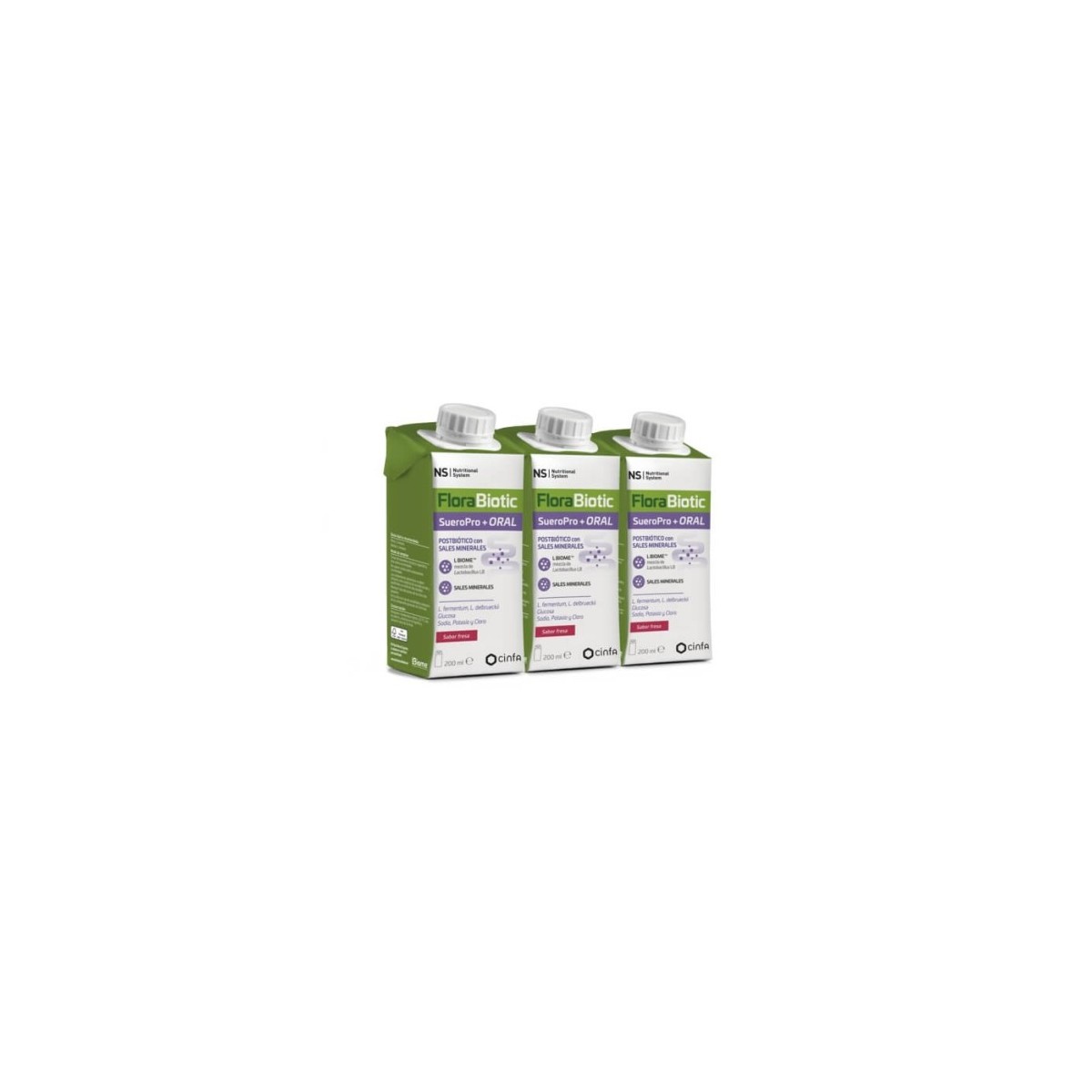 NS Florabiotic Sueropro+ Oral  3 Envases 200 ML...