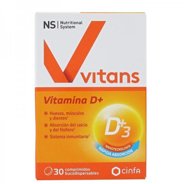 NS Vitans Vitamina D+  30 Comprimidos Bucodispersables