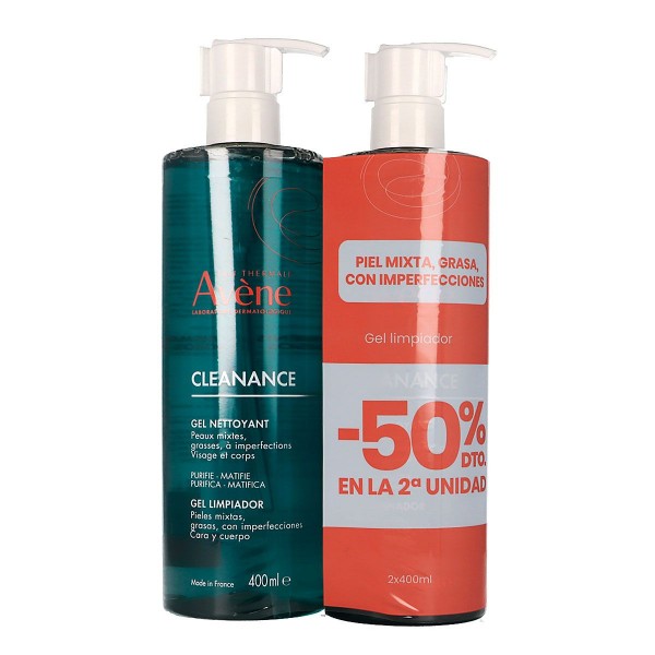 Avene Cleanance Gel Limpiador Pack 2X400ML